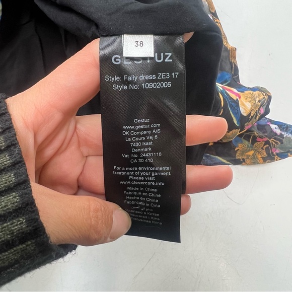 Gestuz women’s  black blue orange maxi dress M L122-22 - Picture 8 of 8